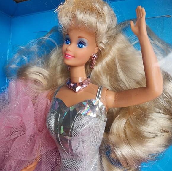 Set of 2: Barbie and Ken Sparkle Eyes, 1991, Barbie Slarkle Eyes, Ken, Doll - Picture 5 of 10